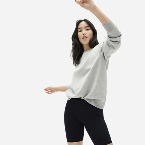 Everlane The French Terry Crew Neck Sweater - Picture 4 of 9